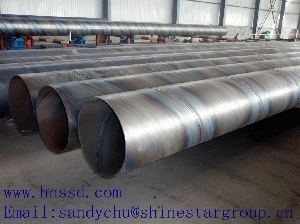 pilling spiral welded pipes